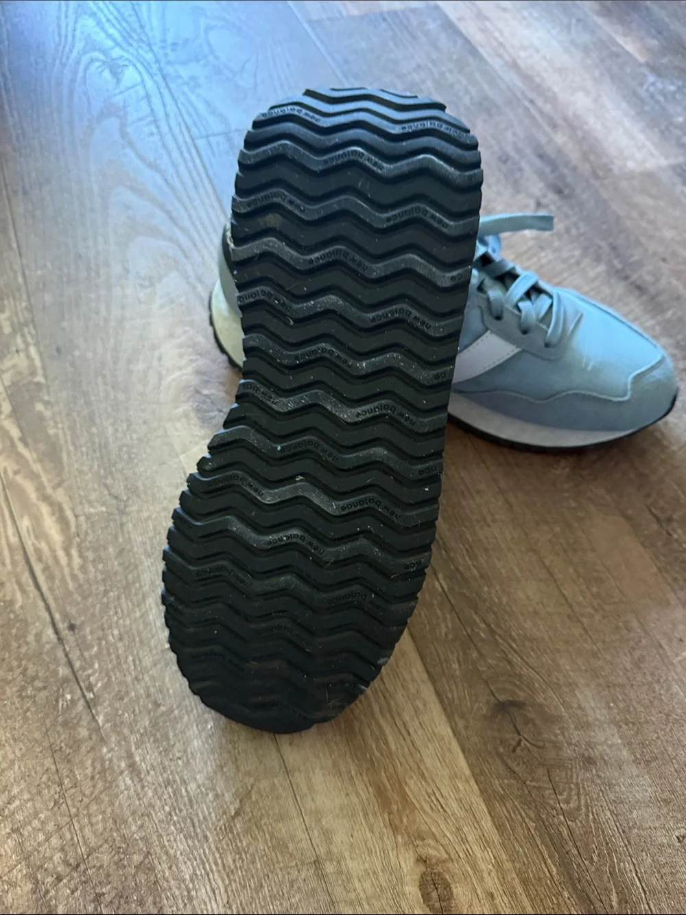 New Balance Gray & White Retro Runner Sneakers